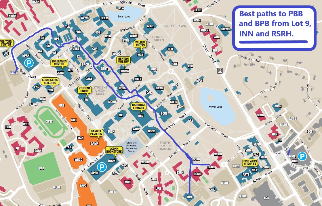 uconn storrs campus map Local Info For Ctnt 2018 Connecticut Summer School In Number Theory uconn storrs campus map