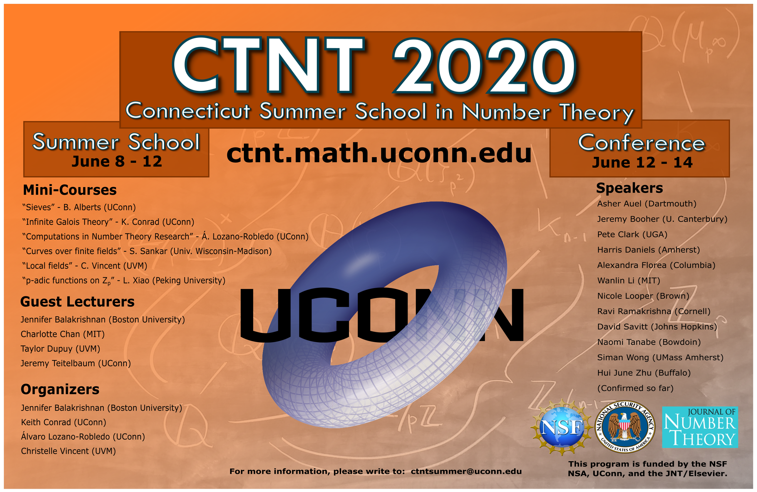 About Ctnt Connecticut Summer School In Number Theory